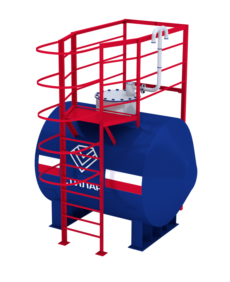 Горизонтальный резервуар РГСН для технической воды 5 м³ от завода-производителя