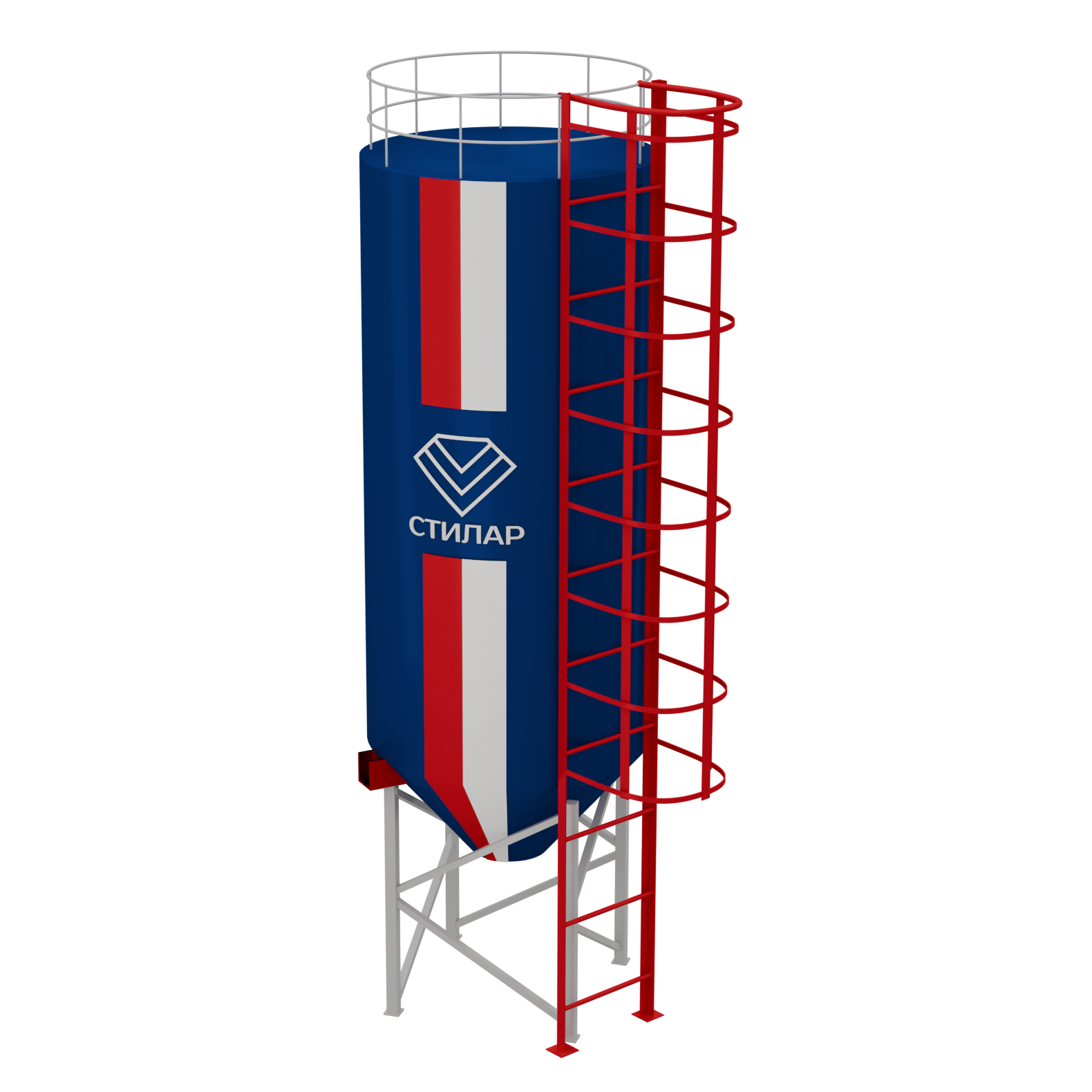Цельносварный силос для муки 75 м³ от производителя